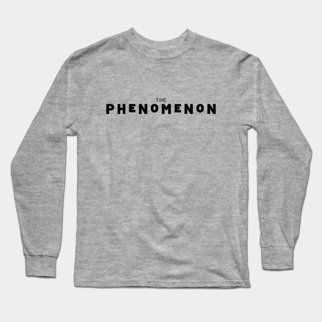 The Phenomenon - Black Logo Long Sleeve T-Shirt by The Phenomenon